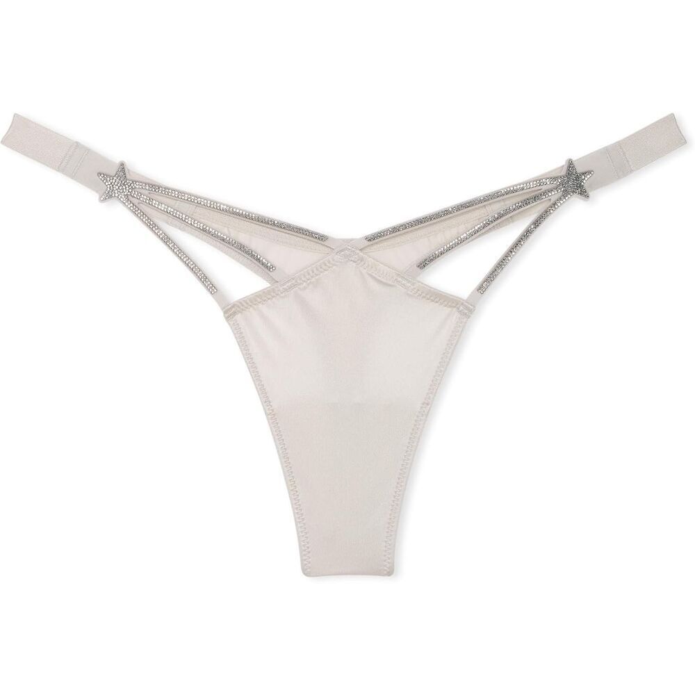 Victoria’s Secret Very Sexy Shine Strap Rhinestone Star Thong XL NWT